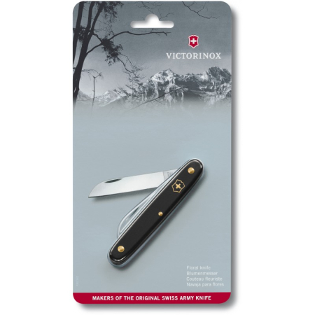Нож для сада Victorinox Floral Knife, 100мм/1функ/черный мат(блистер) (Vx39050.3B1)