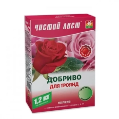  Удобрение кристаллическое Чистый Лист для роз  1,2 кг.