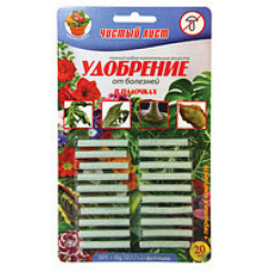  Удобрение Палочки Чистый Лист от болезней 20 шт