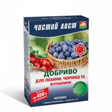  Удобрение Чистый Лист АКВА для голубики, черники и клюквы 300 г
